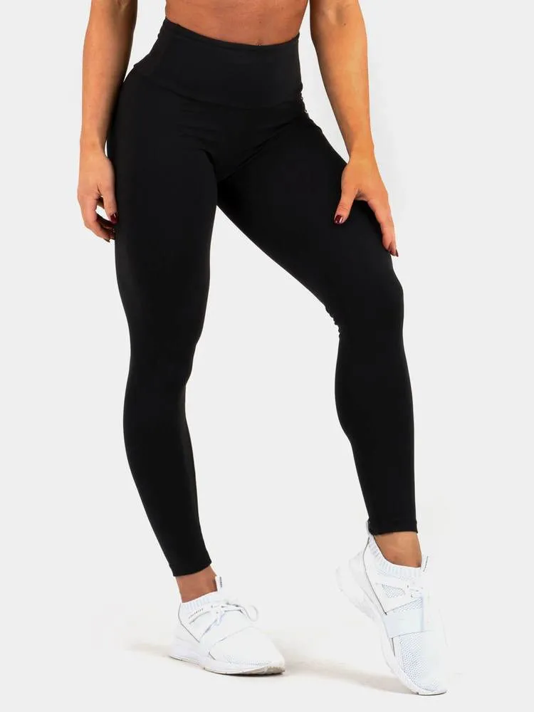 STAPLES SCRUNCH BUM LEGGINGS BLACK