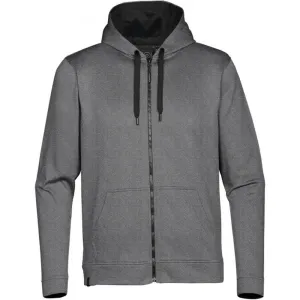 Stormtech Men's Oxford Grey Melange/Black Atlantis Full Zip Fleece Hoody