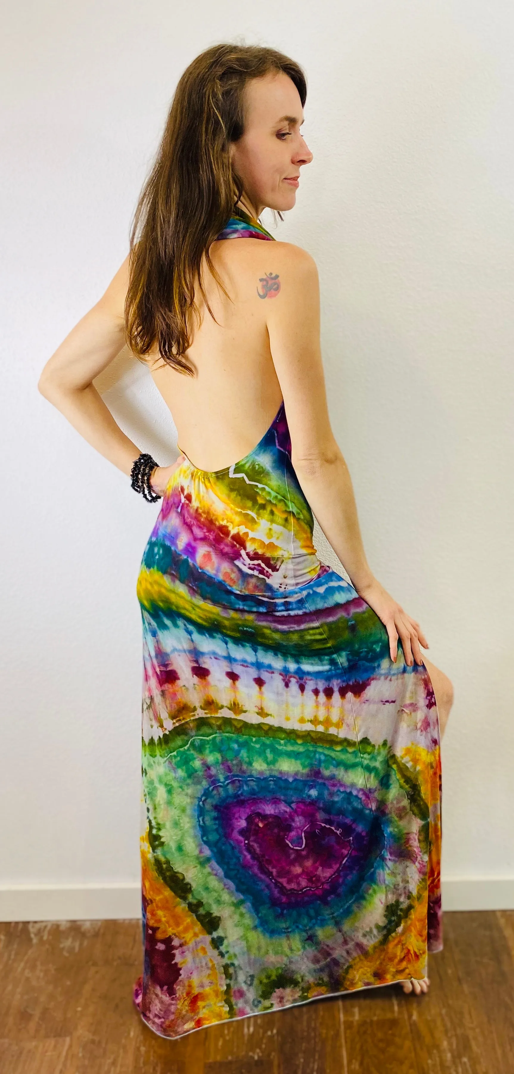 Tie Dye Lumiya Cowl Neck Dress