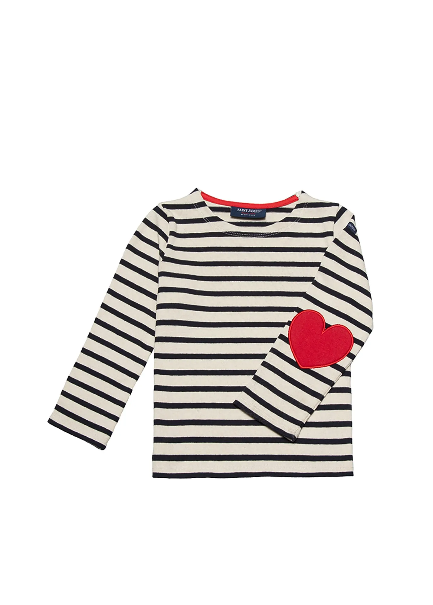 Vaujany striped sailor shirt for kids - in thick cotton jersey (ECRU/MARINE)