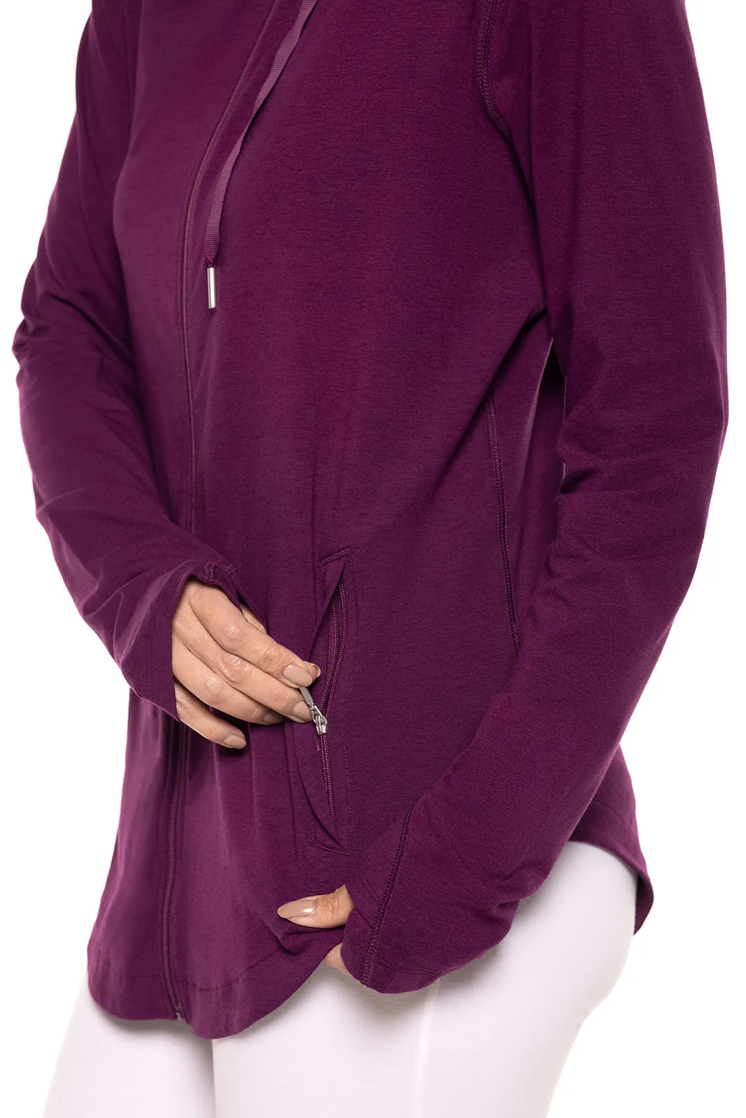 Women's LumaLeo Zip-Up Hoodie  |  Rich Plum