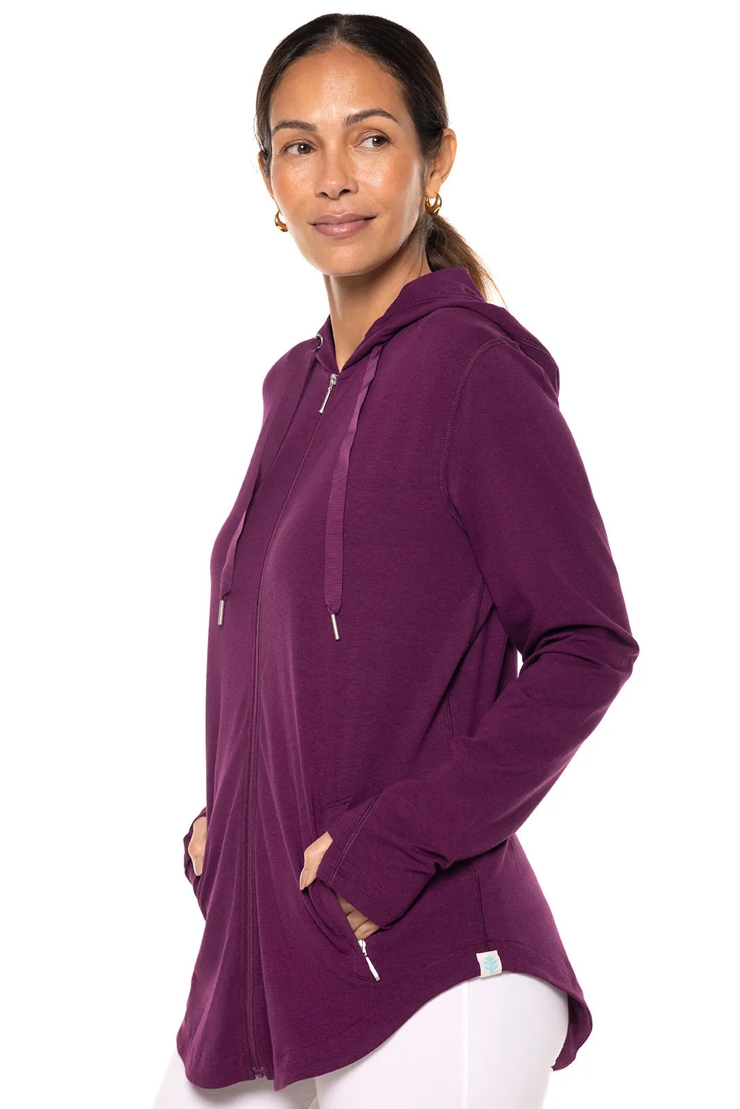 Women's LumaLeo Zip-Up Hoodie  |  Rich Plum